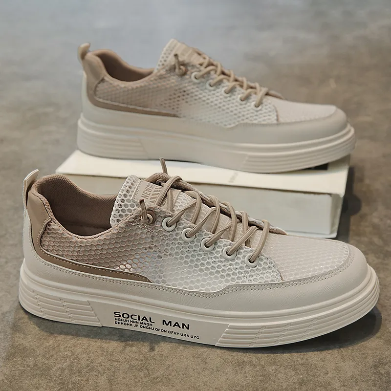 BINGO DUCK Slip Resistant Low Top Skateboard Shoes Men's-19