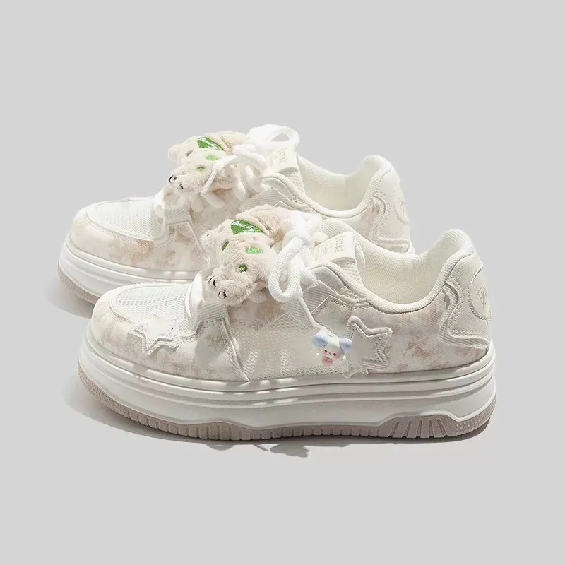 BINGO DUCK Slip Resistant And Breathable Low Top Skateboard Shoes Women's-5