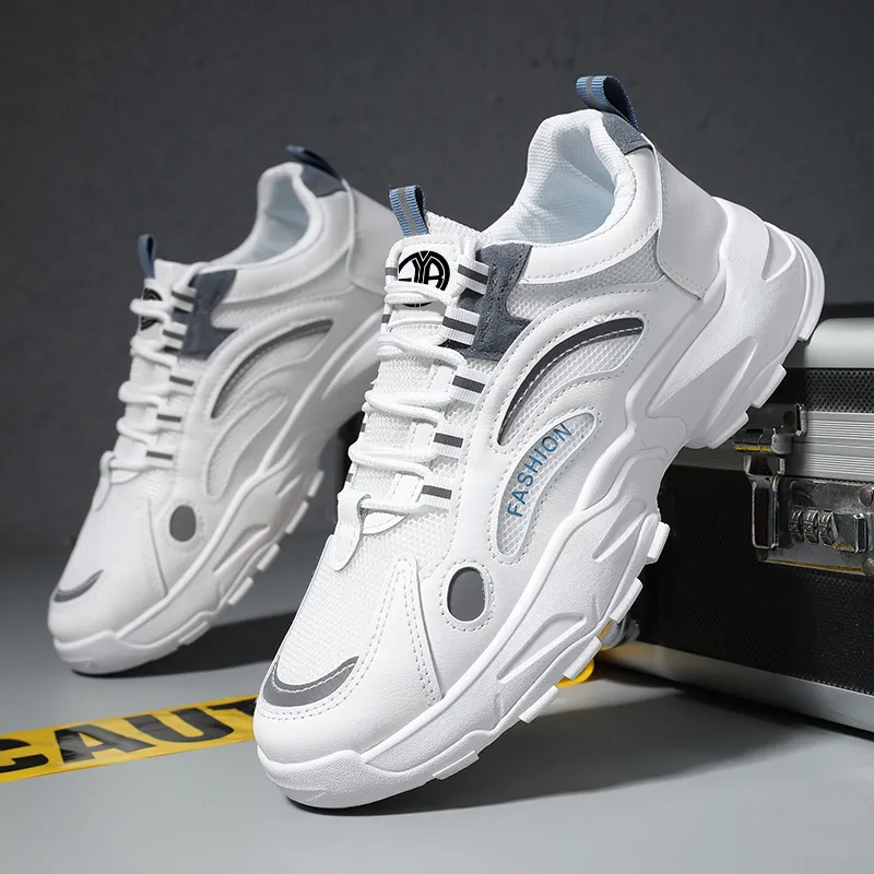 Yi Jiabao Non slip Lightweight Low Top Chunky Sneakers Men's-4
