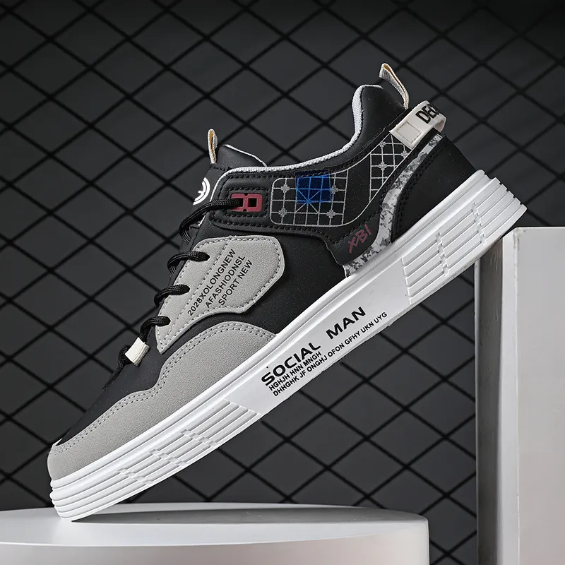 Yi Jiabao Wear Resistant Balance Support Low Top Skateboard Shoes Men's-4