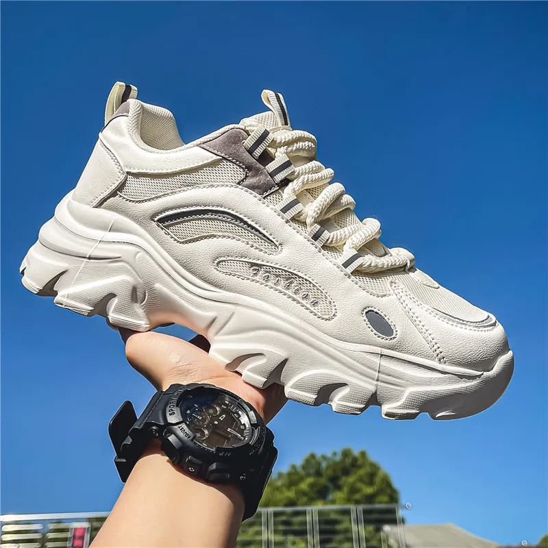 Yi Jiabao Anti Slip Wear Resistant Low Top Chunky Sneakers Men's-6