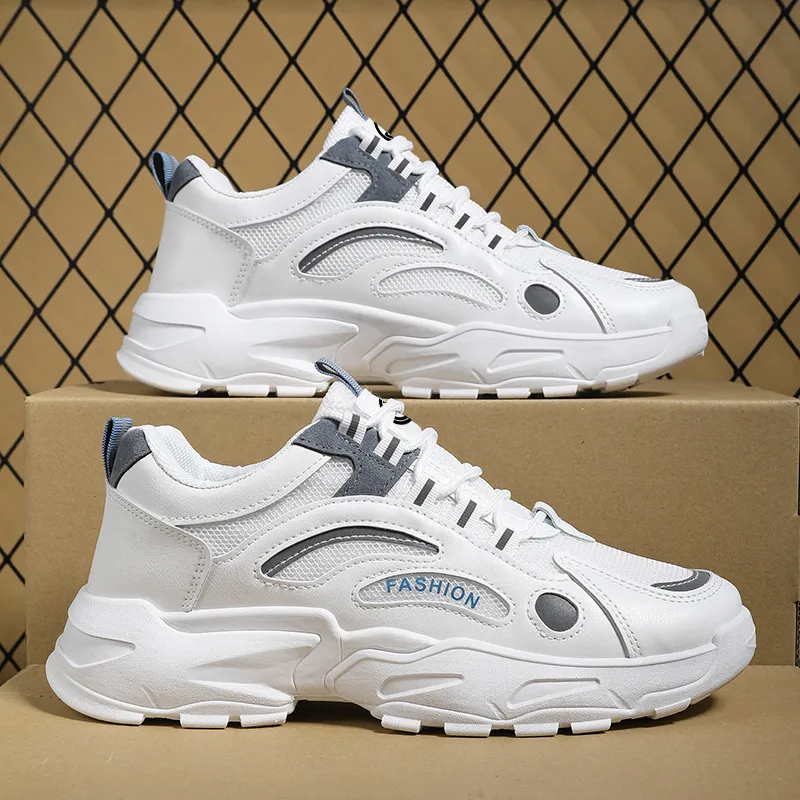 Yi Jiabao Non slip Lightweight Low Top Chunky Sneakers Men's-3