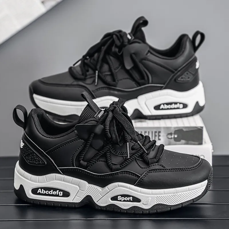 Yi Jiabao Anti Slip Wear Resistant Low Top Chunky Sneakers Men's-31
