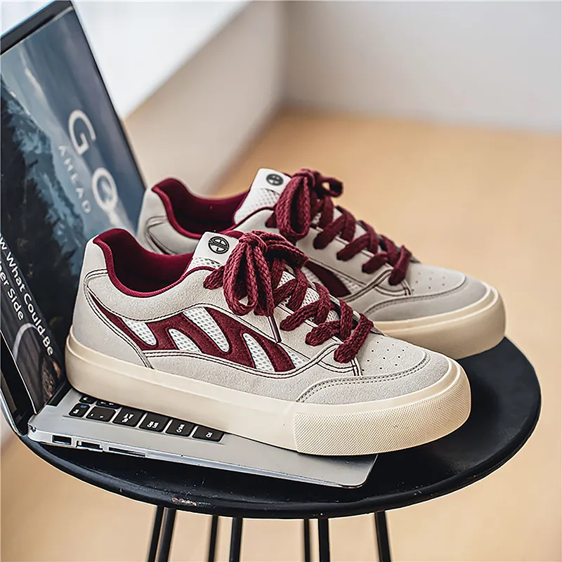 Yi Jiabao Slip Resistant Impact Resistance Wear Resistant Low Top Skateboard Shoes Men's-8