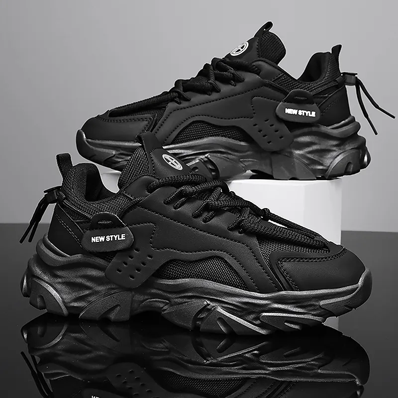 Yi Jiabao Cushioning, Balance, And Breathable Design Low Top Chunky Sneakers Men's-3