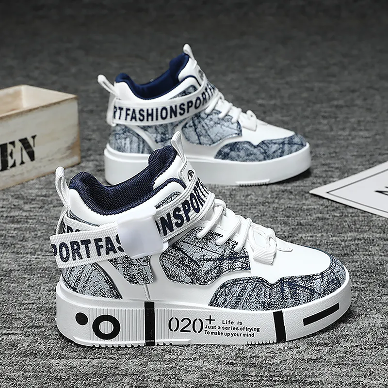 Yi Jiabao Abrasion Resistant Breathable Support High Top Skateboard Shoes Unisex-4