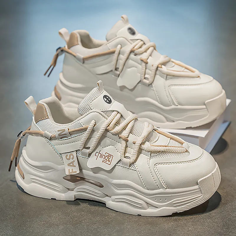 Yi Jiabao Anti Slip Wear Resistant Low Top Chunky Sneakers Men's-9