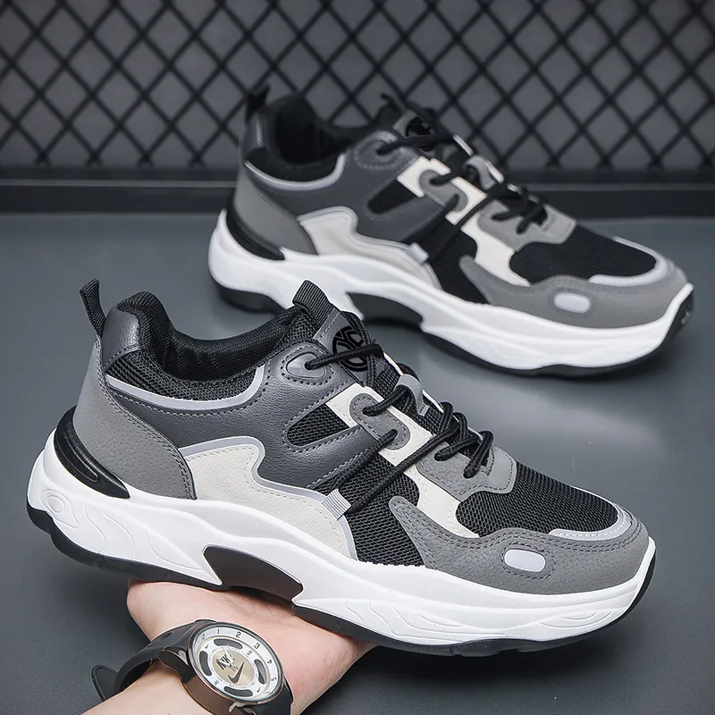 Yi Jiabao Shock Absorbers With Slip Resistant Features Low Top Chunky Sneakers Men's-1