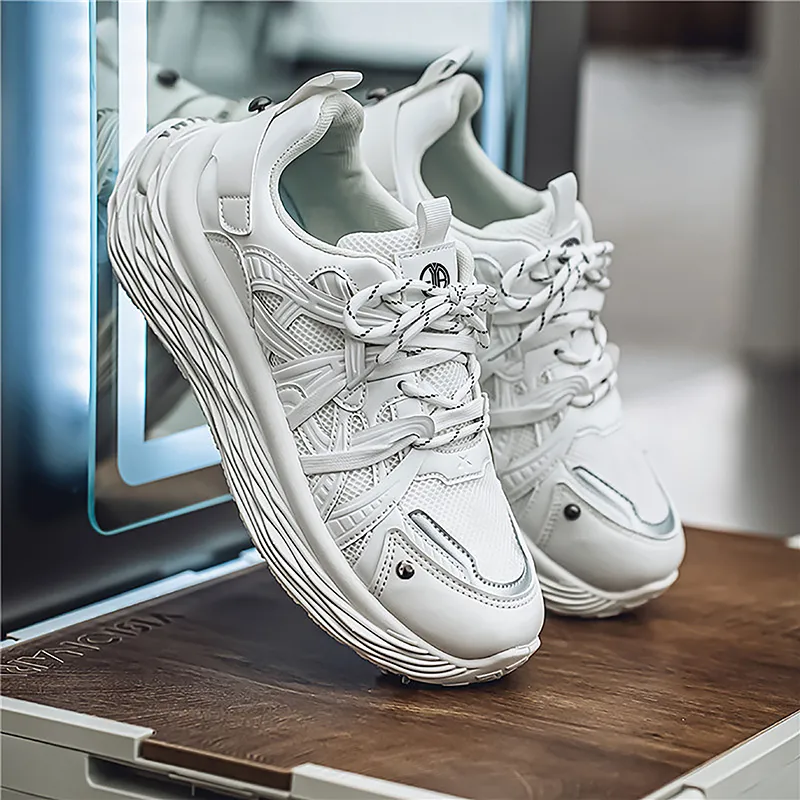 Yi Jiabao Anti Slip Wear Resistant Low Top Chunky Sneakers Men's-9