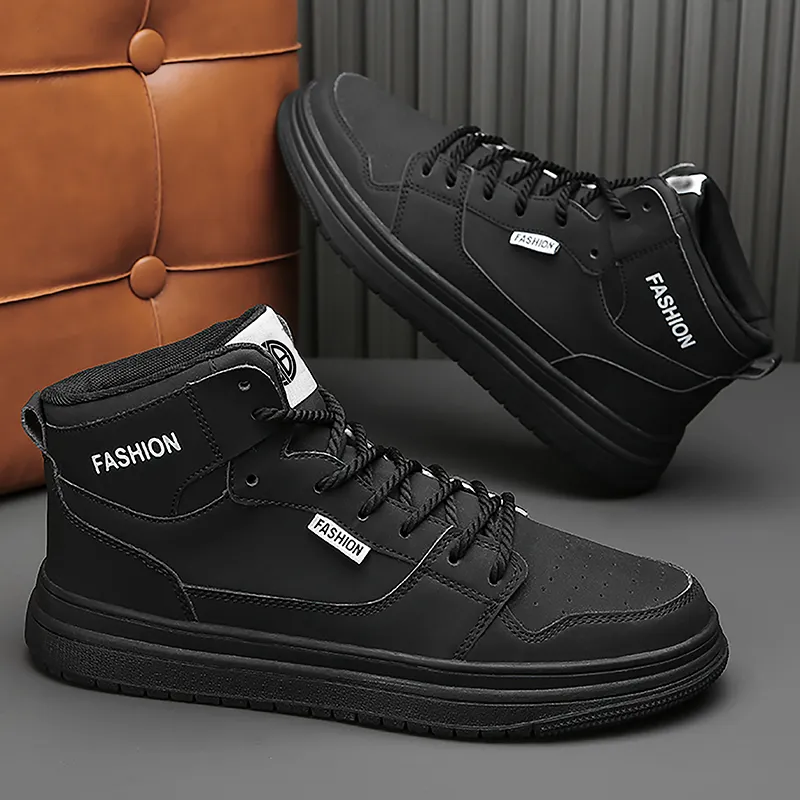 Yi Jiabao Impact Resistant, Abrasion Resistant, Breathable High Top Skateboard Shoes Men's-4
