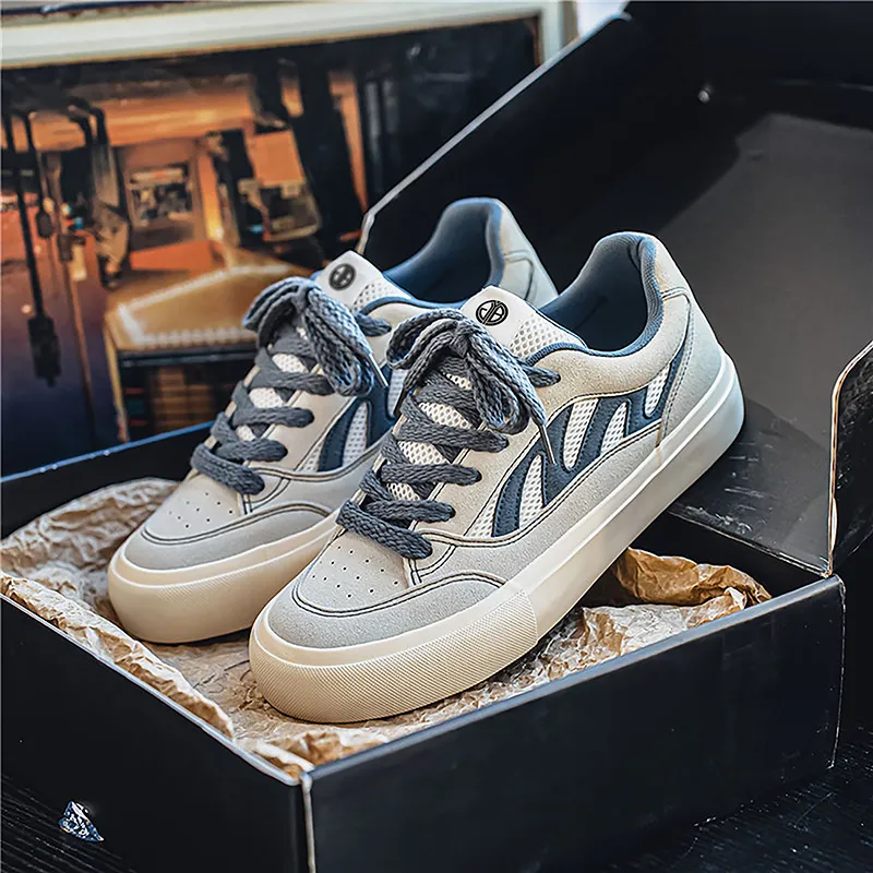 Yi Jiabao Slip Resistant Impact Resistance Wear Resistant Low Top Skateboard Shoes Men's-4