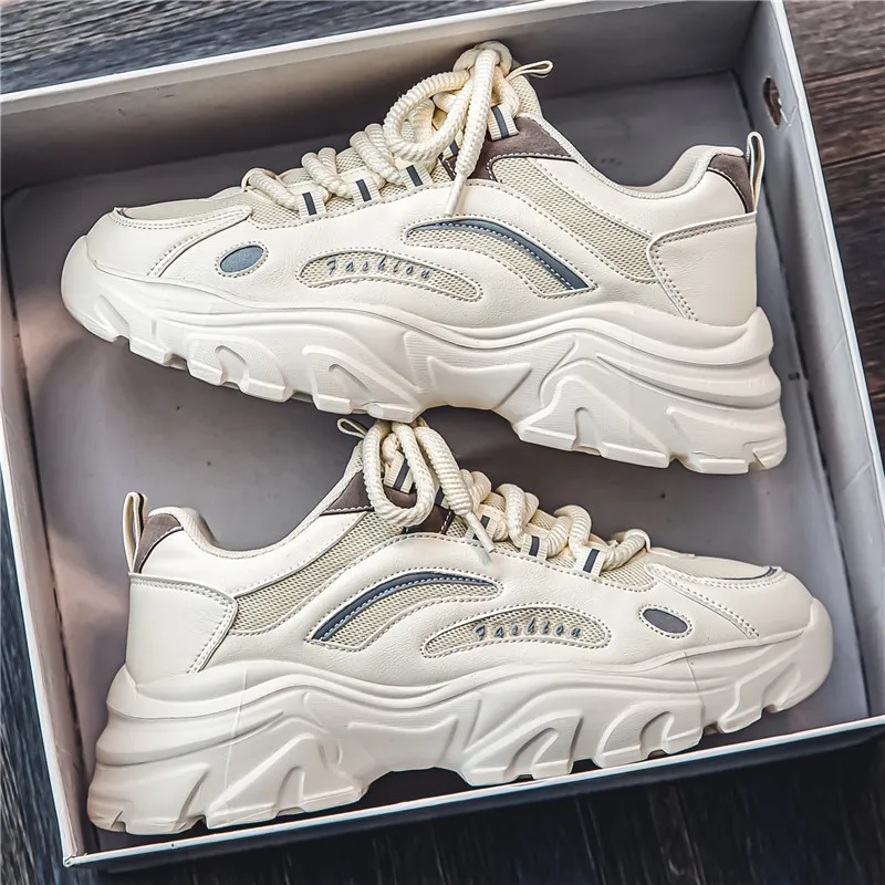 Yi Jiabao Anti Slip Wear Resistant Low Top Chunky Sneakers Men's-8