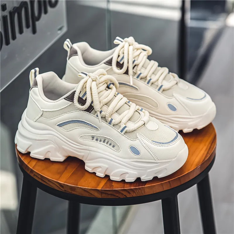Yi Jiabao Anti Slip Wear Resistant Low Top Chunky Sneakers Men's-7