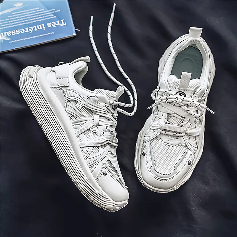 Yi Jiabao Anti Slip Wear Resistant Low Top Chunky Sneakers Men's-6