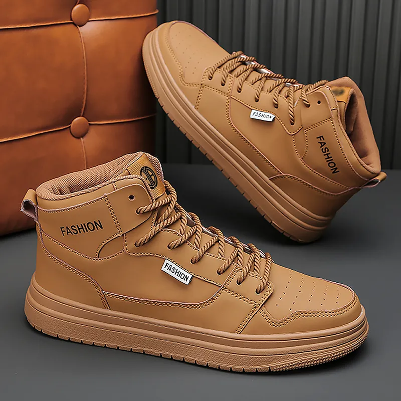 Yi Jiabao Impact Resistant, Abrasion Resistant, Breathable High Top Skateboard Shoes Men's-14