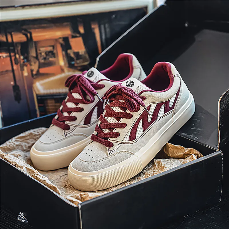 Yi Jiabao Slip Resistant Impact Resistance Wear Resistant Low Top Skateboard Shoes Men's-17