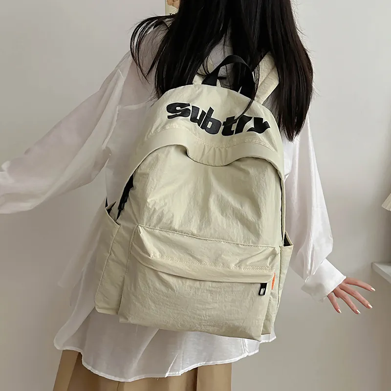 Alcohol Dragon Nylon Backpack Regular Women's Purple/White/Red/Black/Green/Orange-2