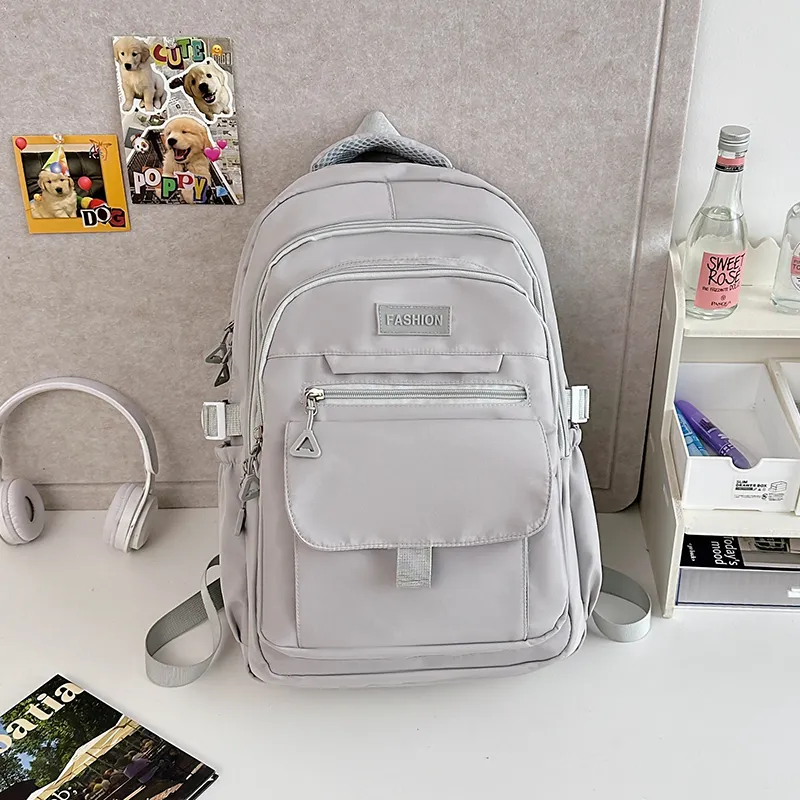 Alcohol Dragon Nylon Backpack Regular Women's White/Blue/Black/Purple/Gray-28