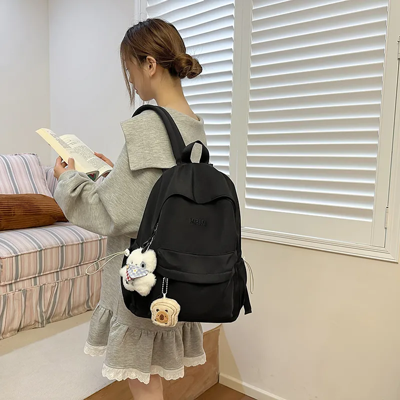 Alcohol Dragon Nylon Backpack Unisex Multicolor-5