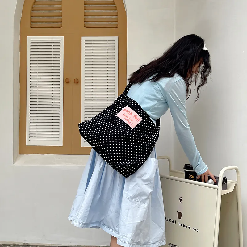 Alcohol Dragon Nylon Tote Bag Shopping Bag Shoulder Bag Crossbody Bag Regular Women's Black-3