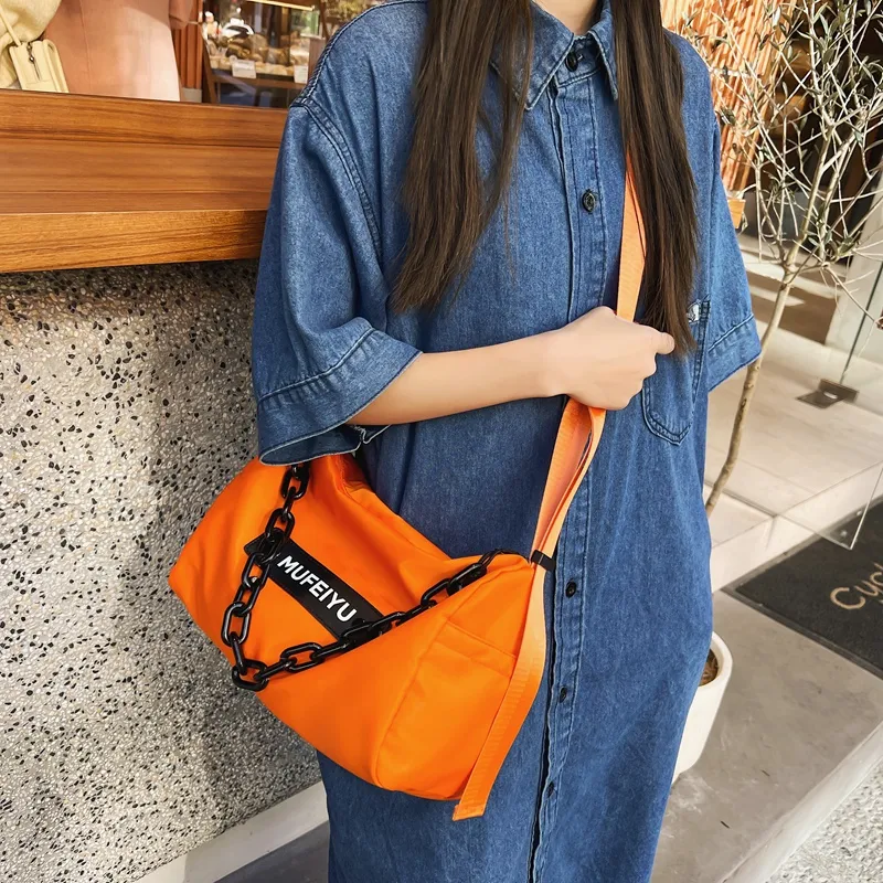 Alcohol Dragon Nylon Shoulder Bag Crossbody Bag Regular Unisex Black/Orange/Green/Blue/Purple/White-2