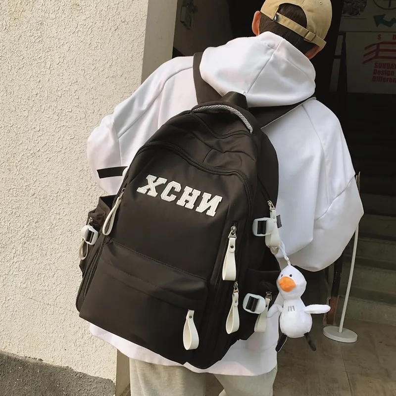 Alcohol Dragon Nylon Backpack Unisex Multicolor-14
