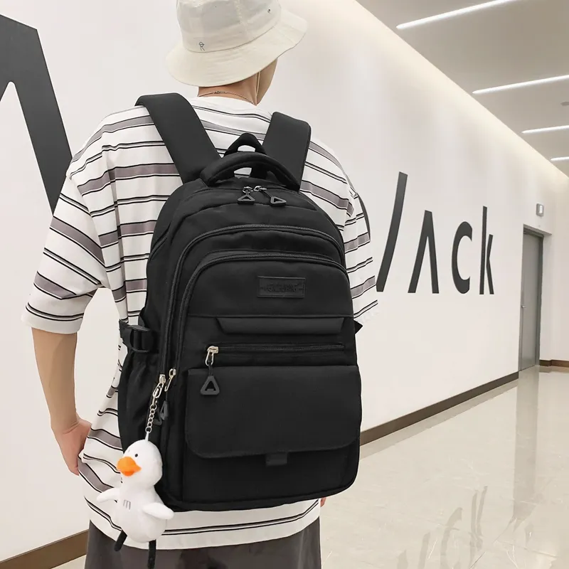 Alcohol Dragon Nylon Backpack Regular Unisex Multicolor-1