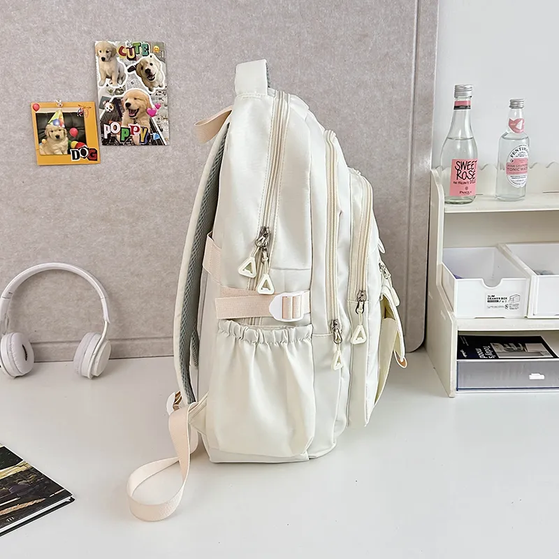 Alcohol Dragon Nylon Backpack Regular Women's White/Blue/Black/Purple/Gray-3