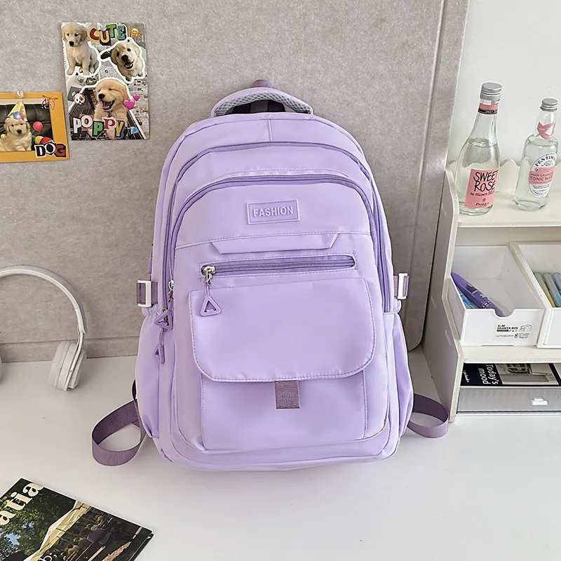 Alcohol Dragon Nylon Backpack Regular Women's White/Blue/Black/Purple/Gray-21