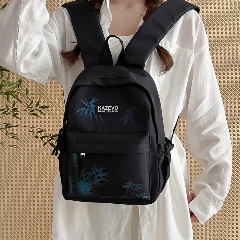 Alcohol Dragon Polyester Backpack Large Size Unisex Multicolor-1