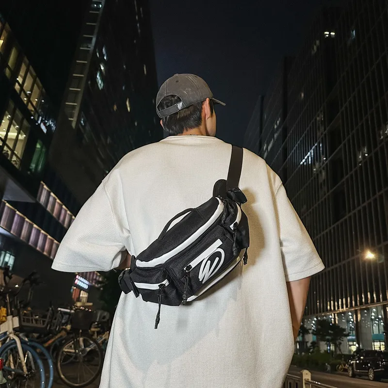 Alcohol Dragon Oxford Sling Bag Regular Unisex Pure Black/Black Orange/Black White/Orange/Green-7