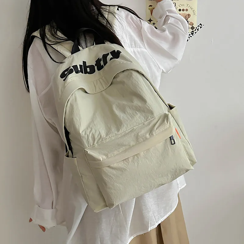 Alcohol Dragon Nylon Backpack Regular Women's Purple/White/Red/Black/Green/Orange-1