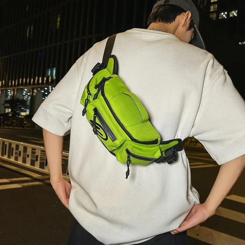 Alcohol Dragon Oxford Sling Bag Regular Unisex Pure Black/Black Orange/Black White/Orange/Green-18