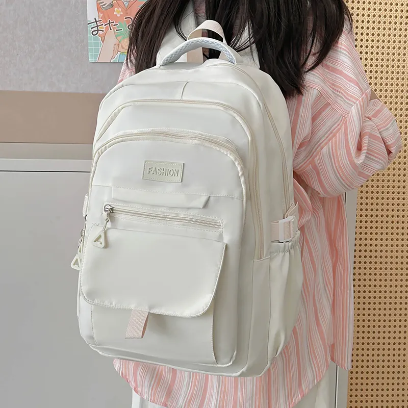 Alcohol Dragon Nylon Backpack Regular Women's White/Blue/Black/Purple/Gray-7