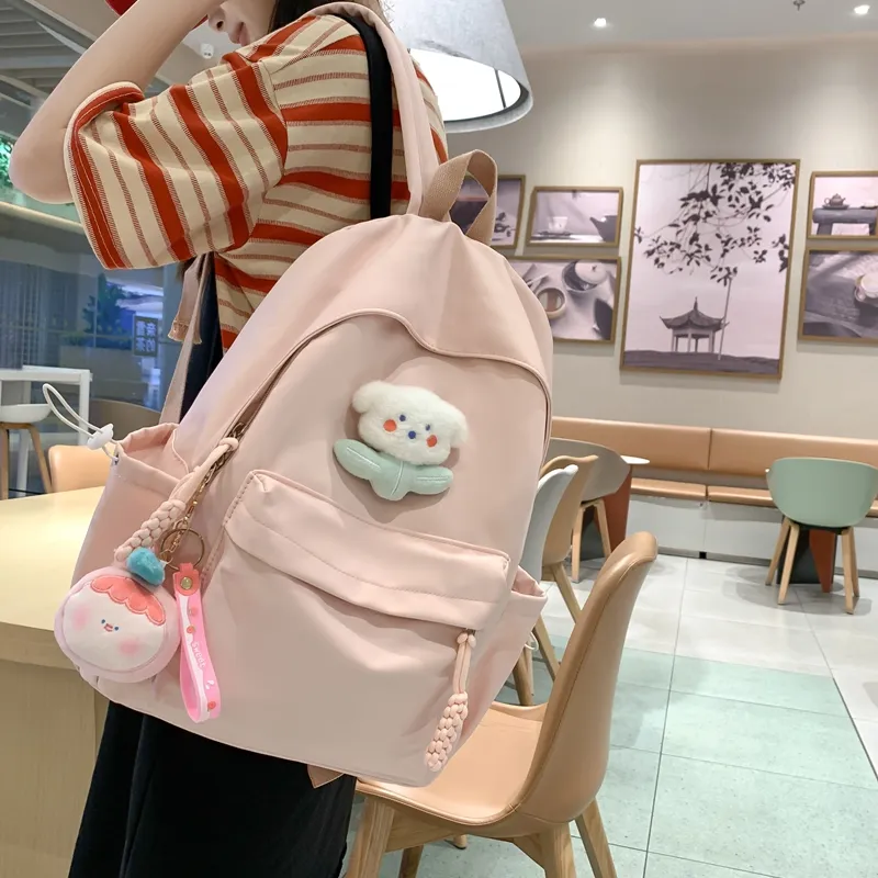 Alcohol Dragon Nylon Backpack Regular Unisex Multicolor-2