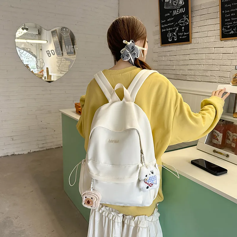 Alcohol Dragon Nylon Backpack Unisex Multicolor-9