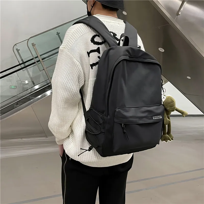 Alcohol Dragon Nylon Backpack Regular Unisex Black/White-1