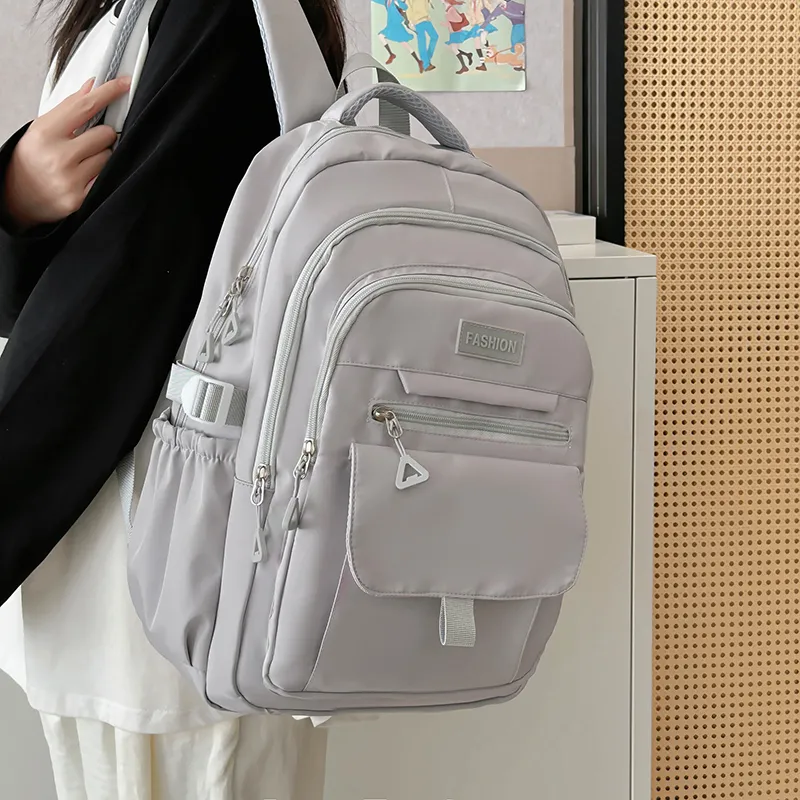 Alcohol Dragon Nylon Backpack Regular Women's White/Blue/Black/Purple/Gray-31