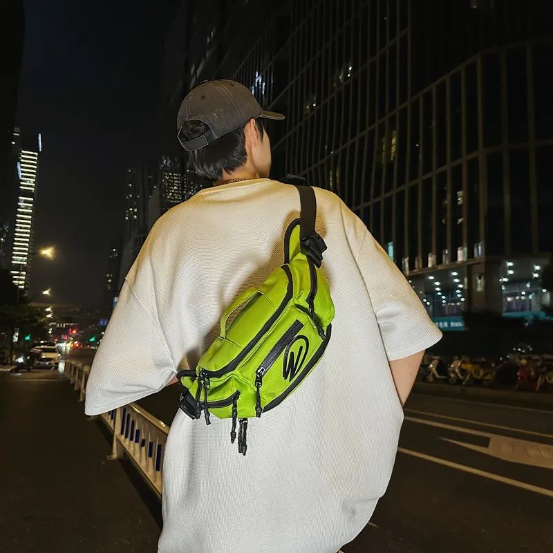 Alcohol Dragon Oxford Sling Bag Regular Unisex Pure Black/Black Orange/Black White/Orange/Green-17