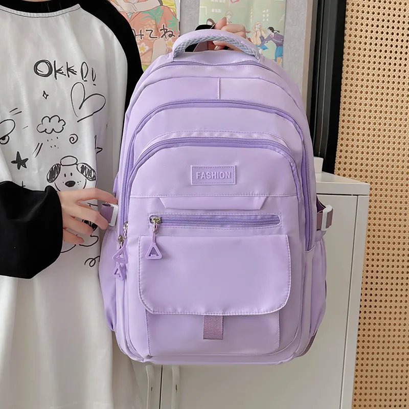 Alcohol Dragon Nylon Backpack Regular Women's White/Blue/Black/Purple/Gray-22