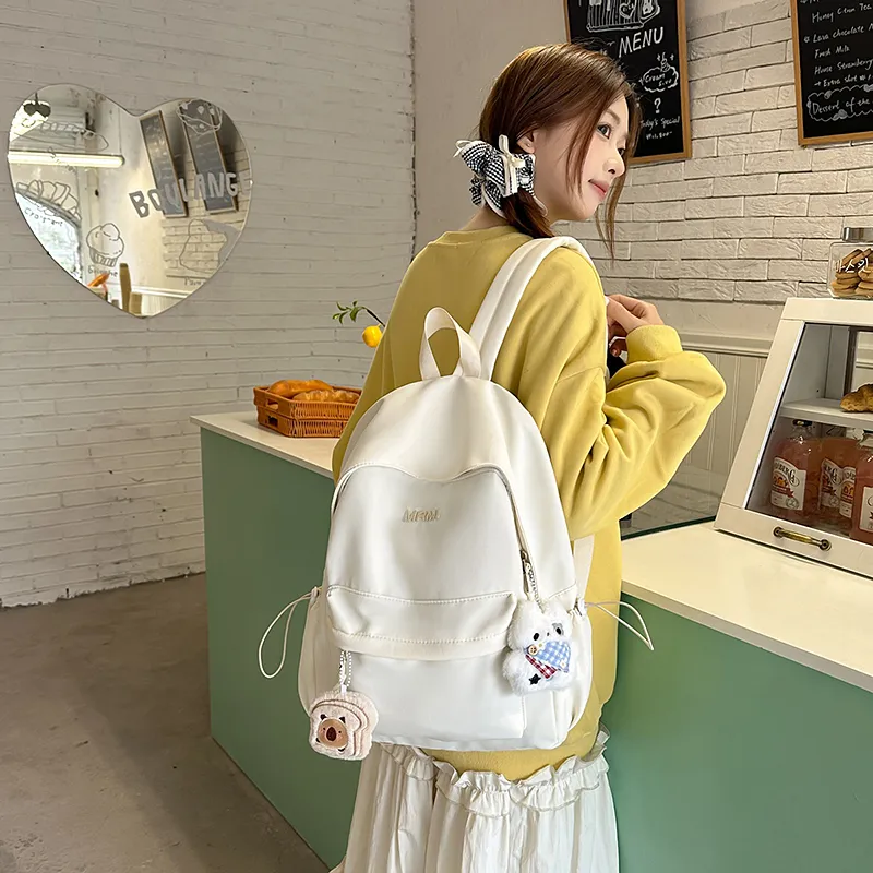 Alcohol Dragon Nylon Backpack Unisex Multicolor-8
