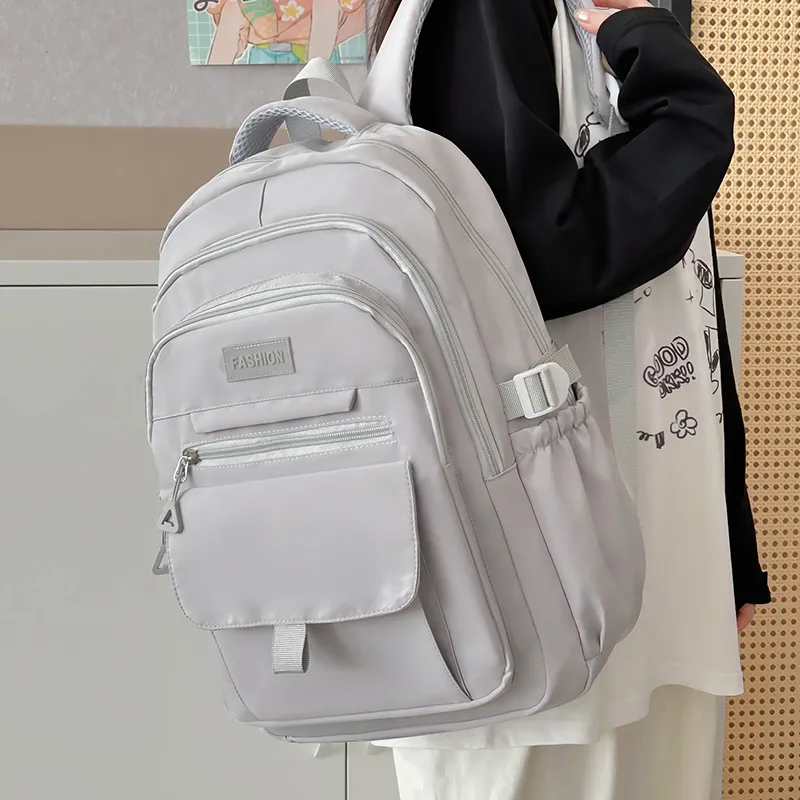 Alcohol Dragon Nylon Backpack Regular Women's White/Blue/Black/Purple/Gray-32