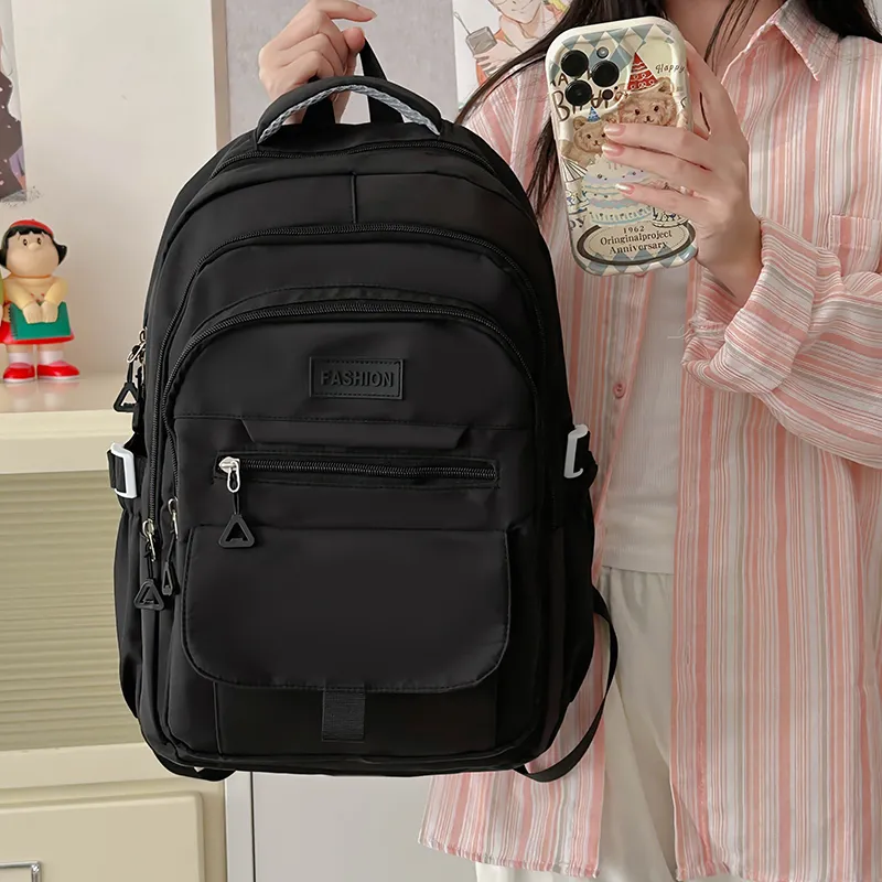 Alcohol Dragon Nylon Backpack Regular Women's White/Blue/Black/Purple/Gray-19
