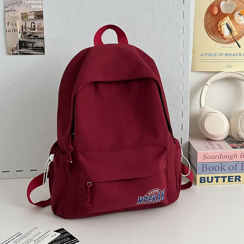Alcohol Dragon Nylon Backpack Regular Women's Pink/Blue/Black/White/Red-29