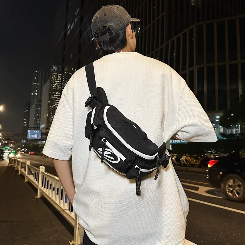 Alcohol Dragon Oxford Sling Bag Regular Unisex Pure Black/Black Orange/Black White/Orange/Green-6