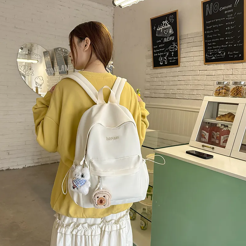 Alcohol Dragon Nylon Backpack Unisex Multicolor-11