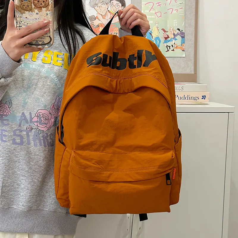 Alcohol Dragon Nylon Backpack Regular Women's Purple/White/Red/Black/Green/Orange-27