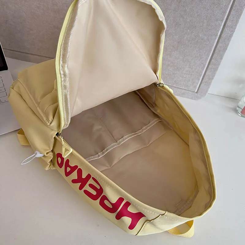 Alcohol Dragon Nylon Backpack Women's Pink/White/Black/Yellow/Green-5