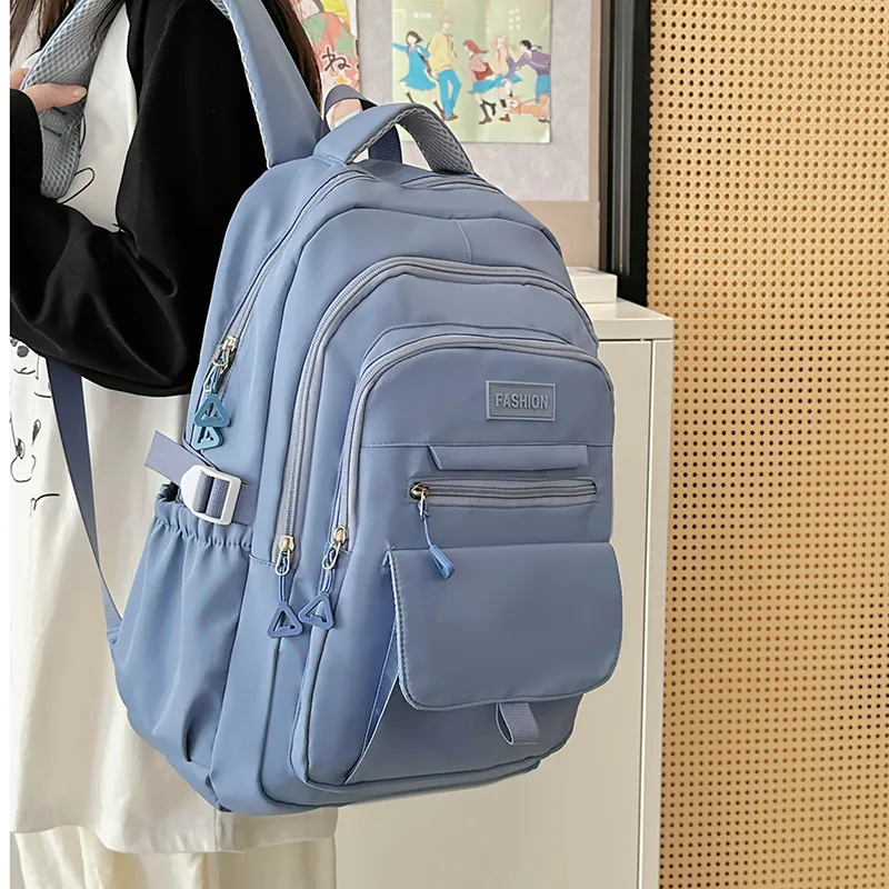 Alcohol Dragon Nylon Backpack Regular Women's White/Blue/Black/Purple/Gray-13