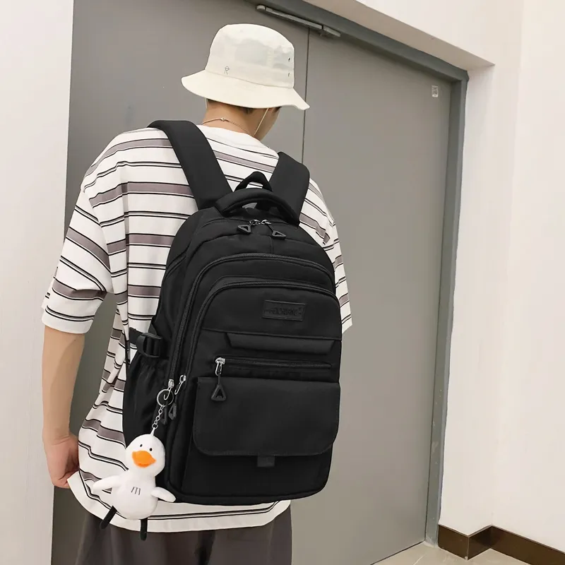 Alcohol Dragon Nylon Backpack Regular Unisex Multicolor-3